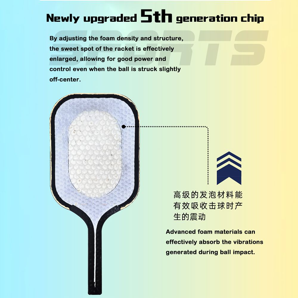 MB14 GEN5 Core Hot Pressing Integrated Pickleball Paddle With Edge