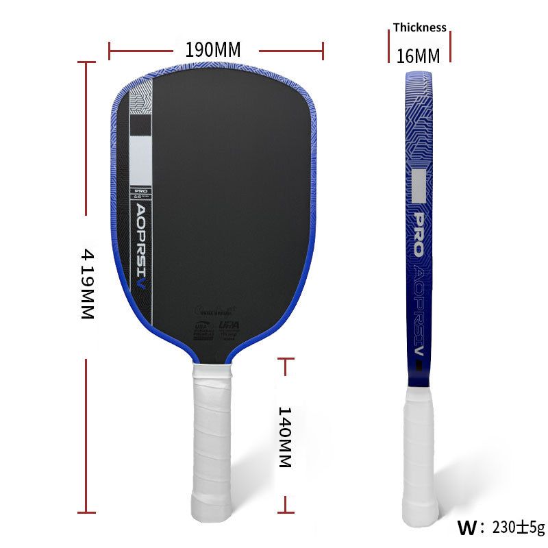 New Pro V Pickleball Paddle Thermoformed 16mm Thickness