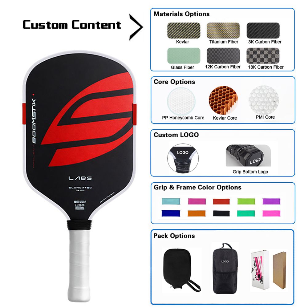 Boomstick GEN5 Foam Core Thermoformed Elongated Pickleball Paddle