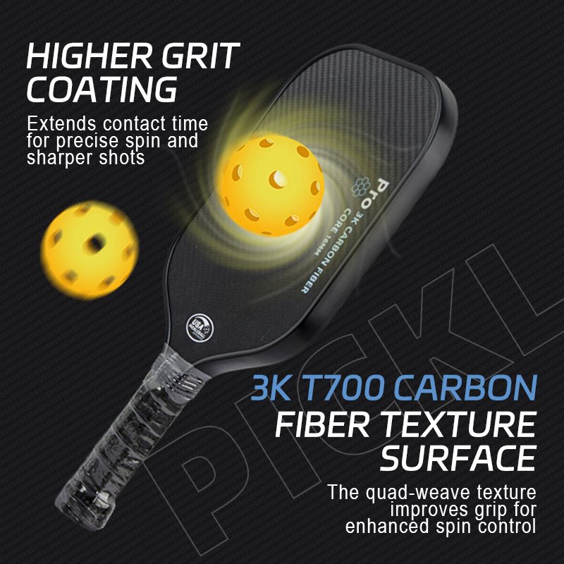 MB10 3K Carbon Fiber With Gen3 Core Hot Pressing Pickleball Paddle
