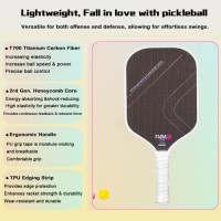 MB09 Titanium GEN5 T700 Carbon Fiber Hot Pressing Pickleball Paddle