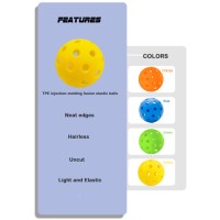 TPE 26/40 Holes Pickleballs For Indoor and Outdoor Training