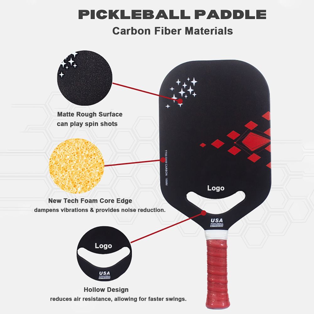 MB12 GEN2 Core Hot Pressing Integrated Pickleball Paddle Without Edge
