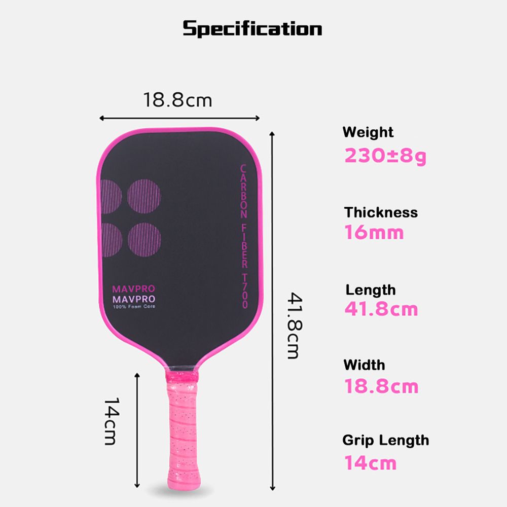MB11 GEN5 E Core Pickleball Paddle Hot-pressing 16mm