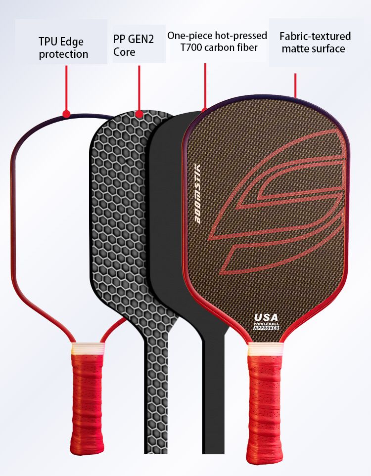 MB07 GEN2 Core T700 Titanium wire Hot-pressing  Pickleball paddle