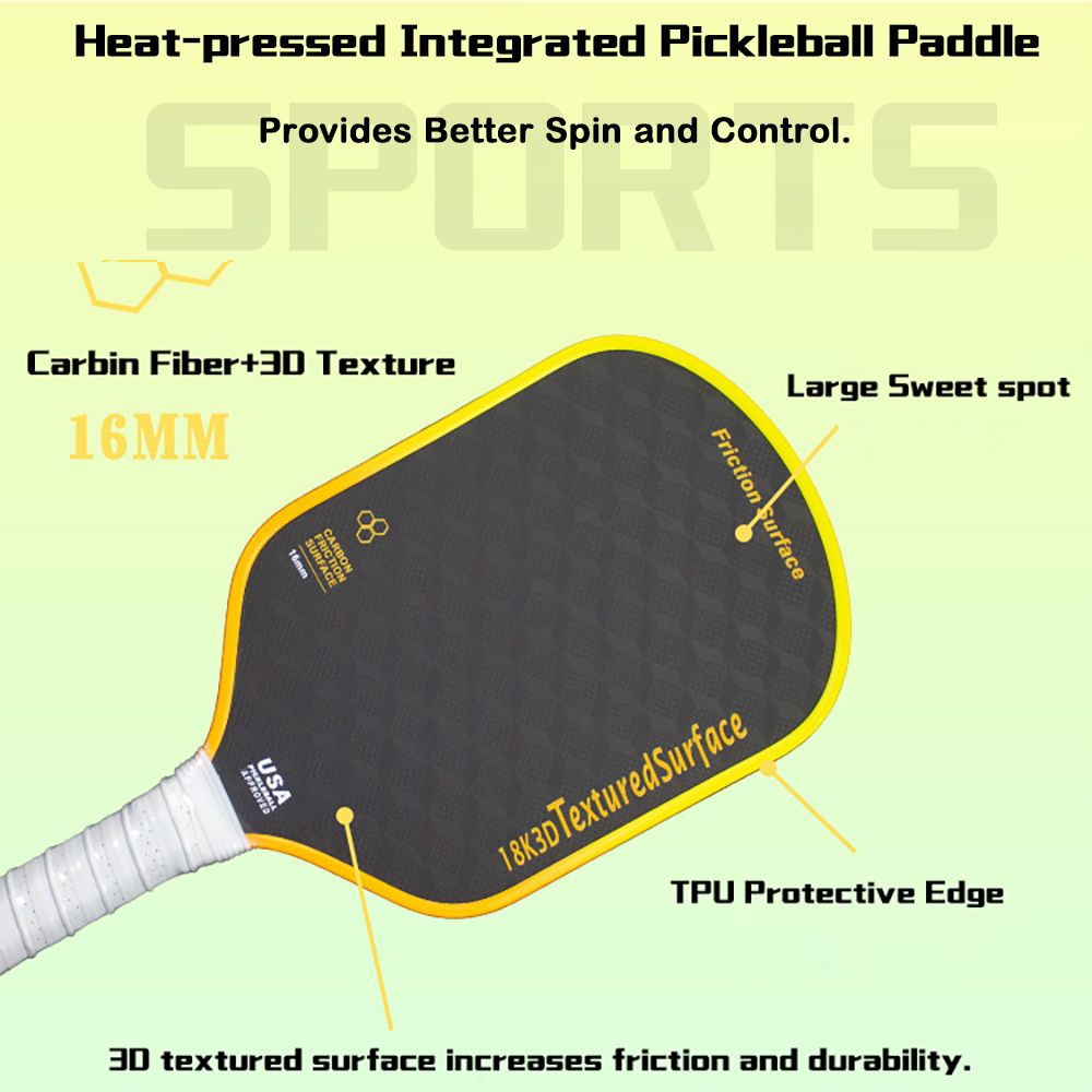 MB12 3D Surface Pickleball Paddle T700 Carbon Fiber