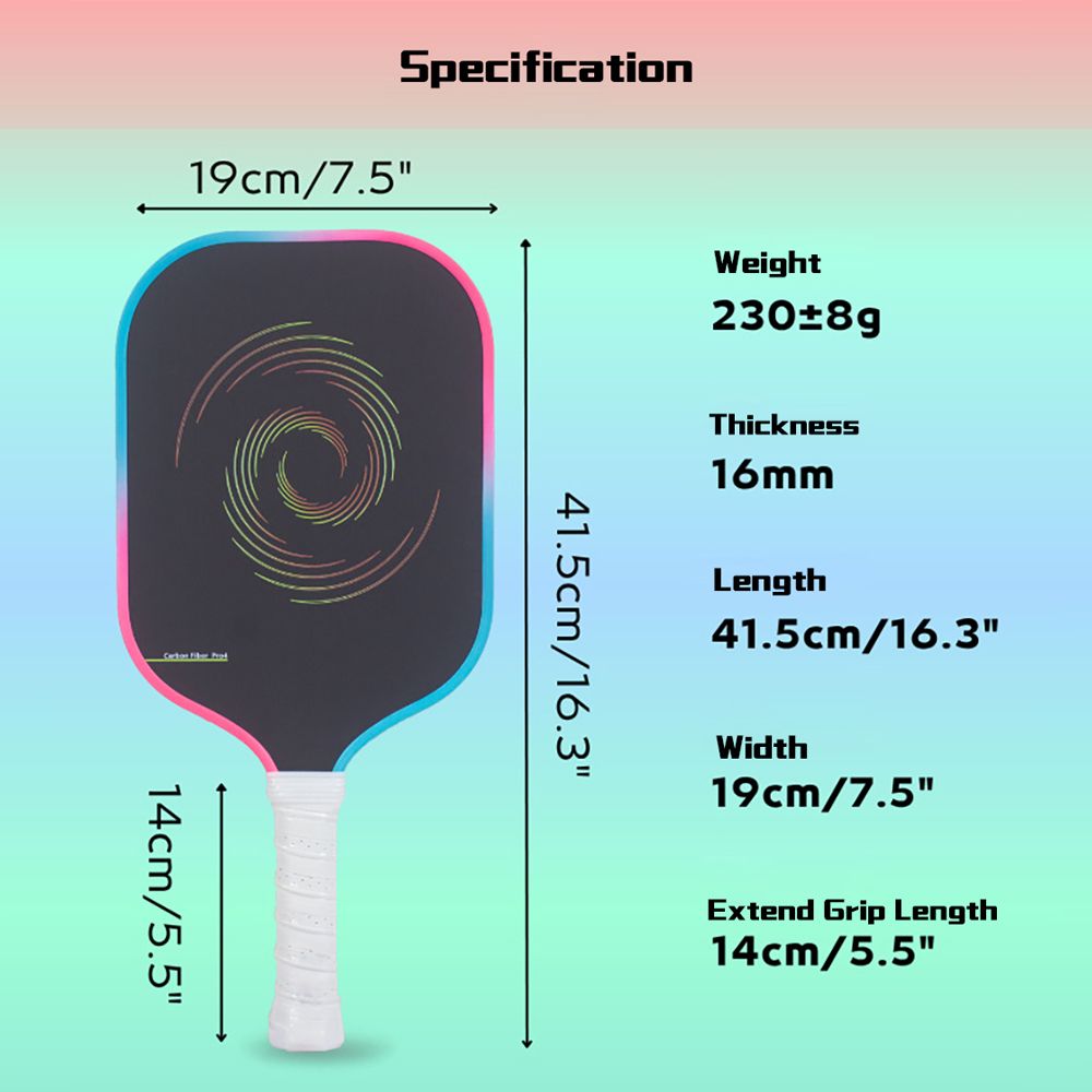 MB11 New GEN5 Core T700 Carbon Fiber Thermoformed Pickleball Paddle