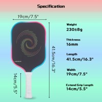 MB11 New GEN5 Core T700 Carbon Fiber Thermoformed Pickleball Paddle