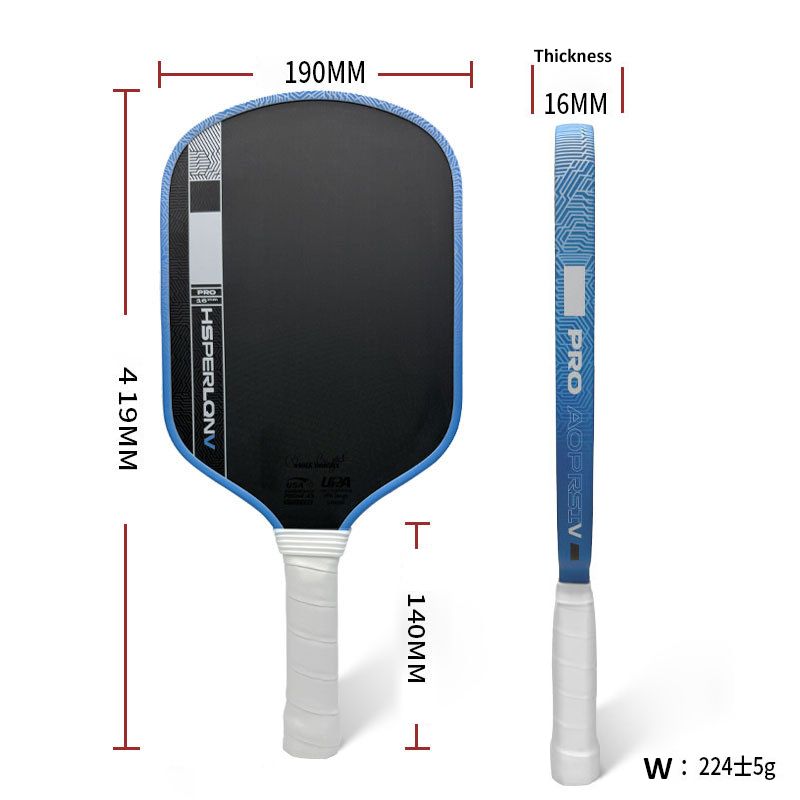 New Pro V Pickleball Paddle Thermoformed 16mm Thickness