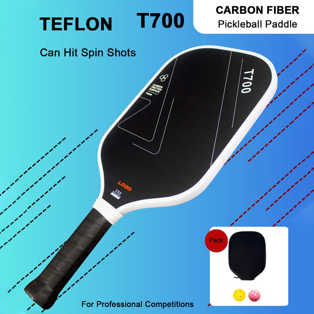 MB04 Teflon Carbon Fiber PP Honeycomb Core Cold-pressing Pickleball Paddle
